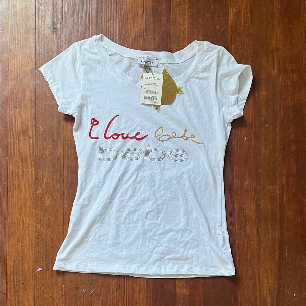 NWT Shirred SD Bebe Tee